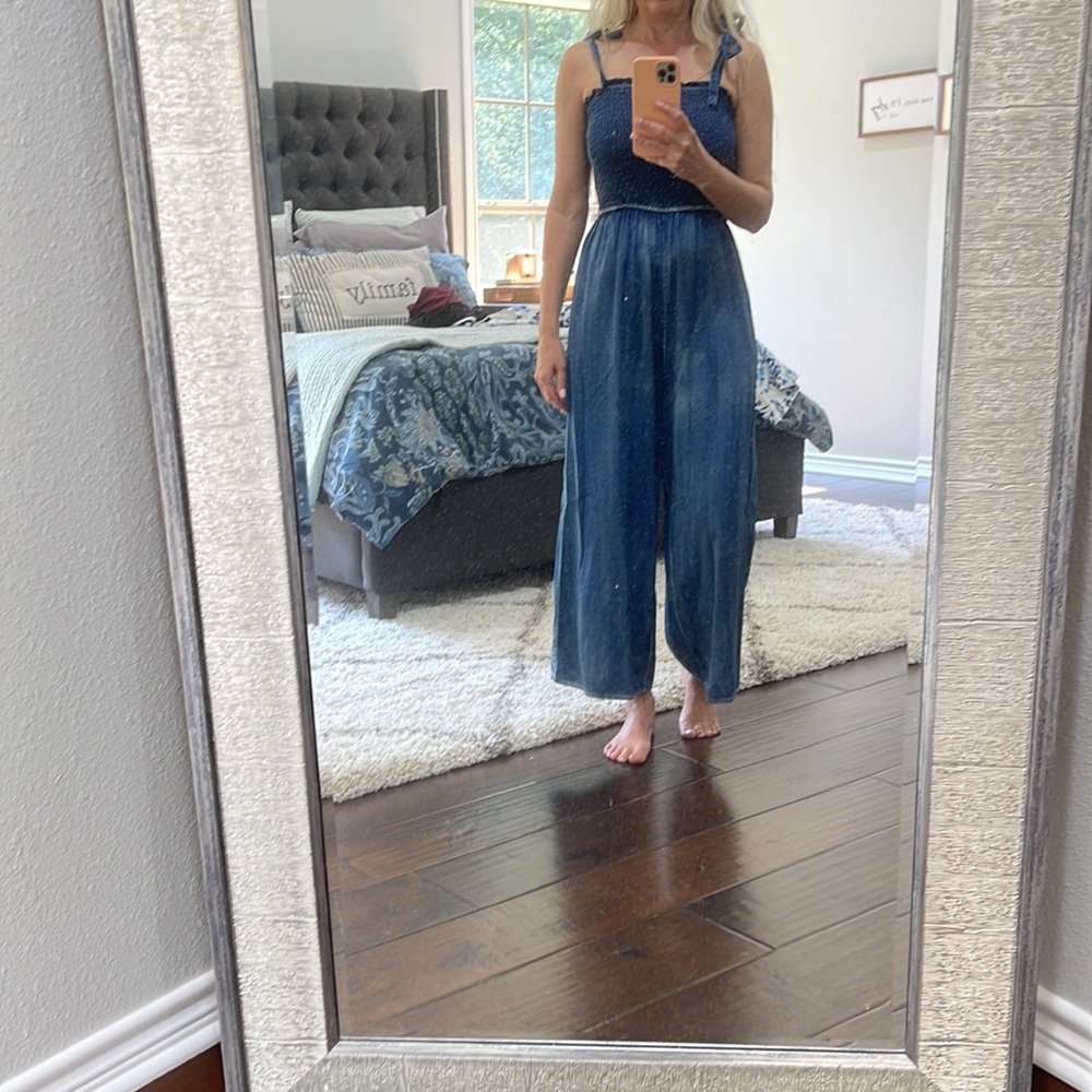 NWOT Denim Jumpsuit Size Small